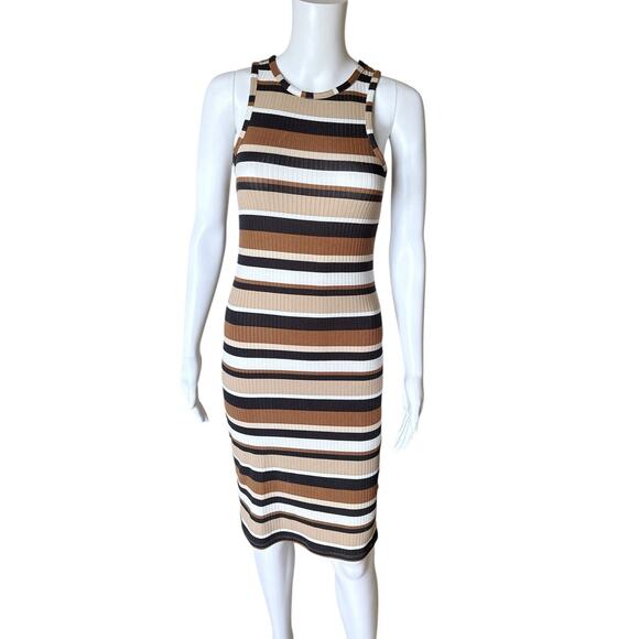 NO BOUNDARIES Womens Size Small (3-5) Sleeveless Striped Ribbed Tank Dress - Picture 6 of 8